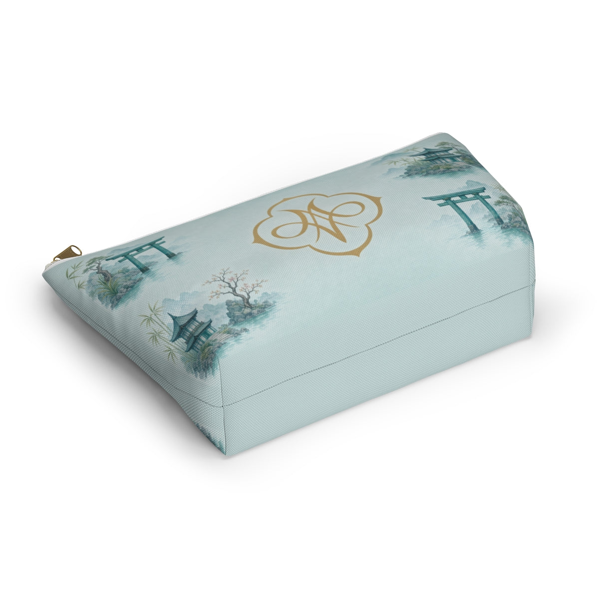Turquoise Tori & Pagodas Tile Bag
