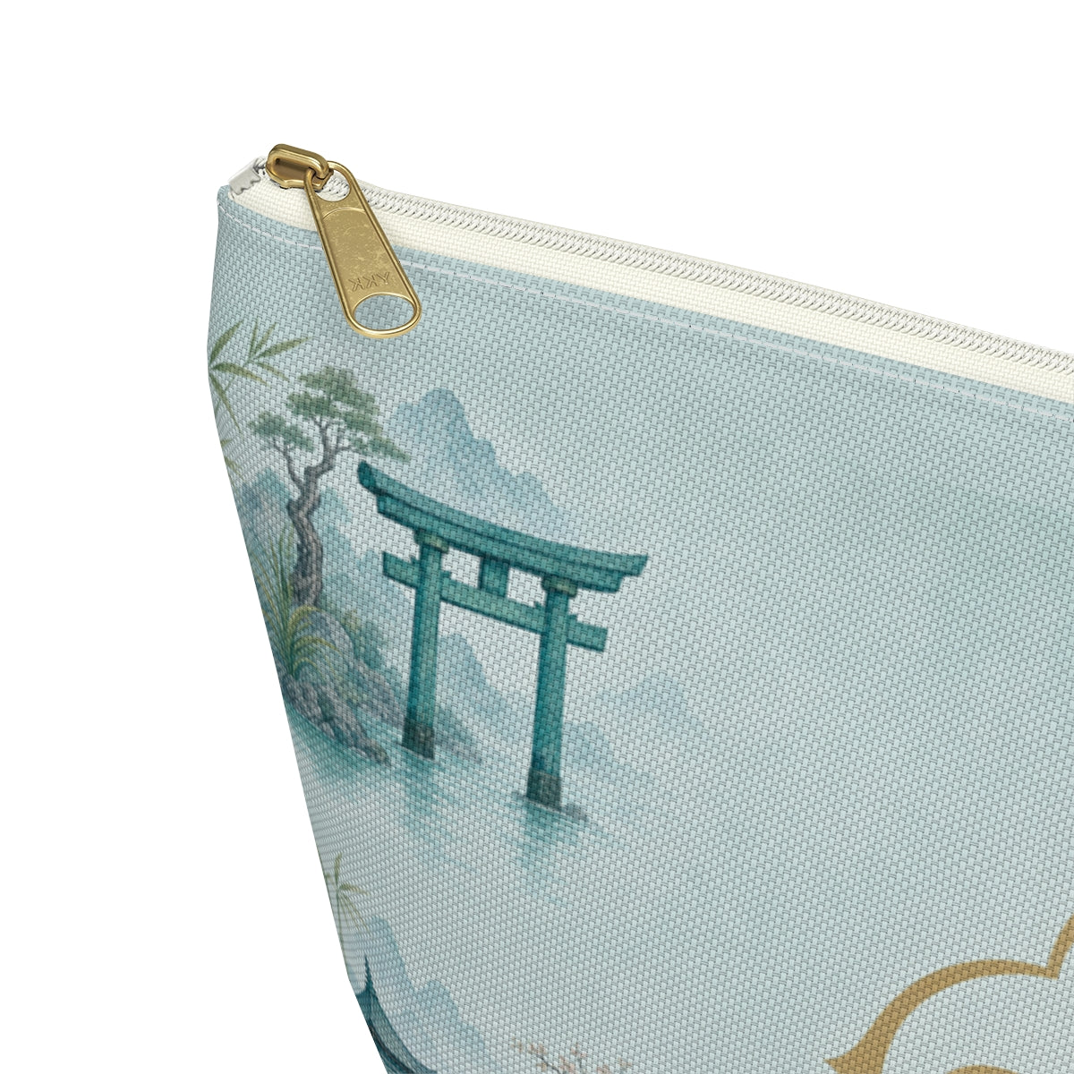 Turquoise Tori & Pagodas Tile Bag