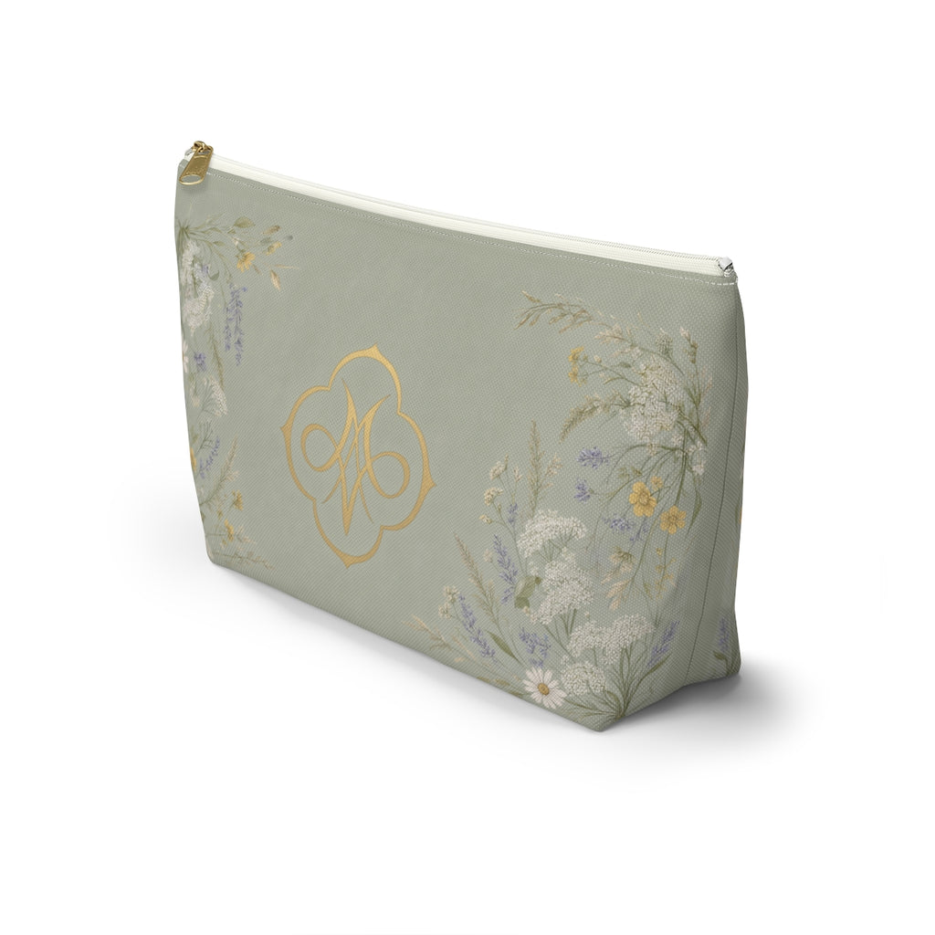 Sage Green Wildflowers Tile Bag