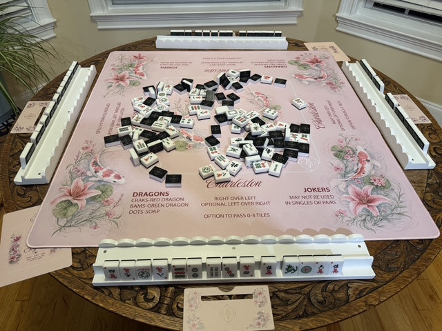 Pink Koi & Lilies Mahjong Mat