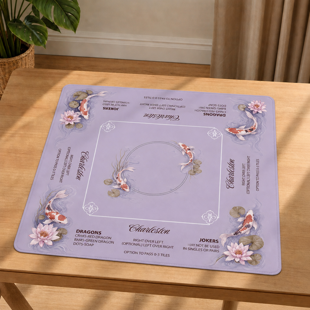 Lavender Koi Mahjong Mat