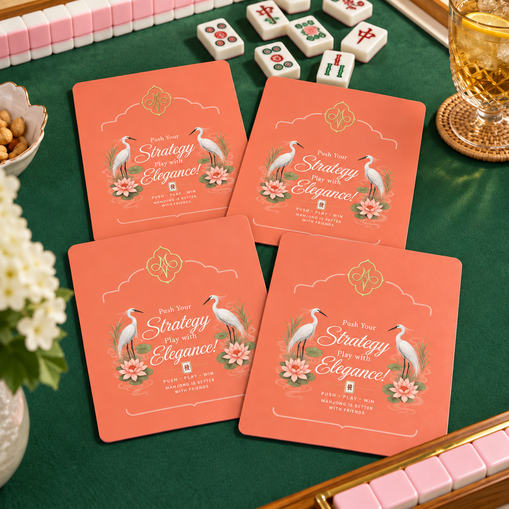 Coral Herons Tile Shufflers