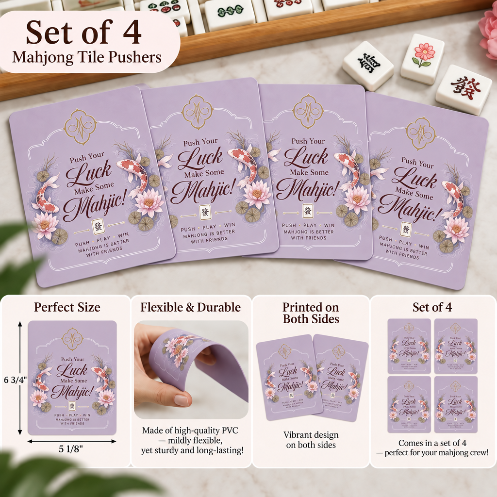 Lavender Koi Tile Pushers