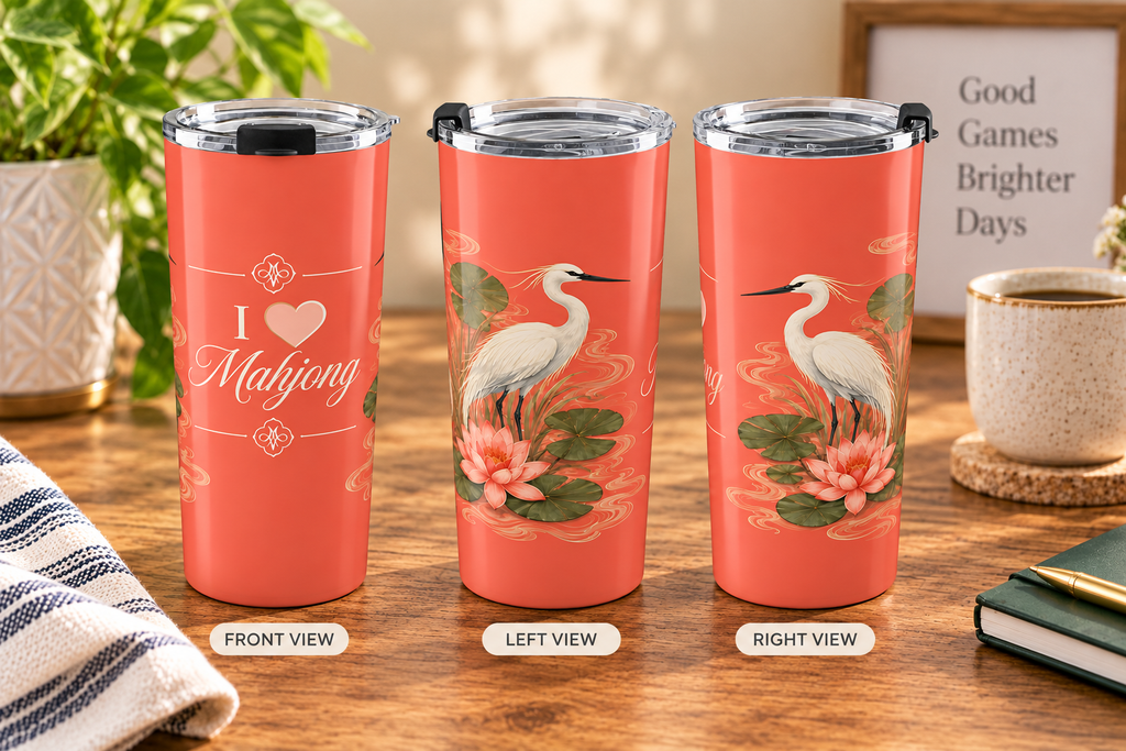 Coral Herons 20oz Tumbler