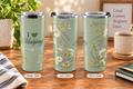 Sage Green Wildflowers 20oz Tumbler