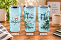 Turquoise Tori and Pagoda 20oz Tumbler
