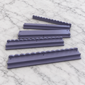 Scalloped Solid Wood Tile Racks with Pushers (Set of 4)