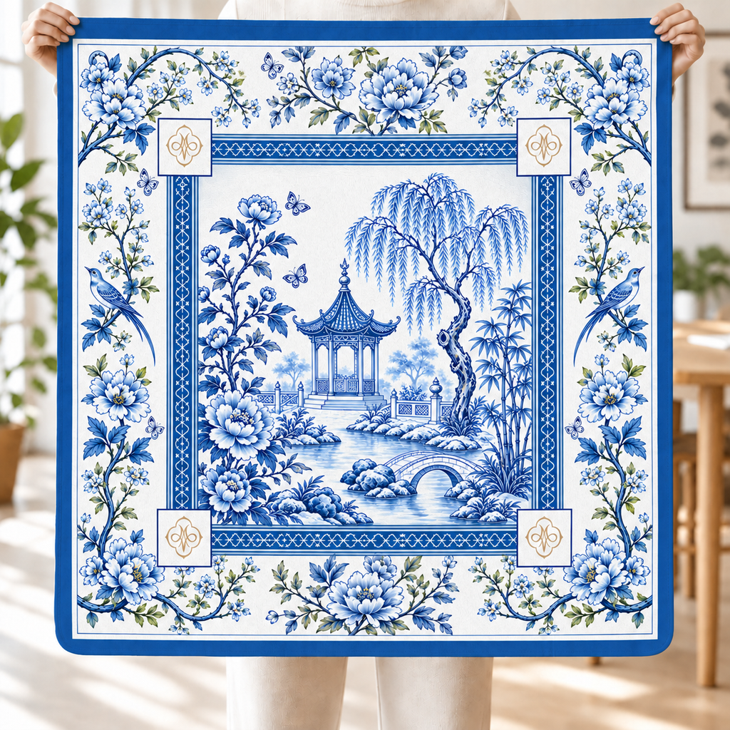 The Willow Bridge Mahjong Mat