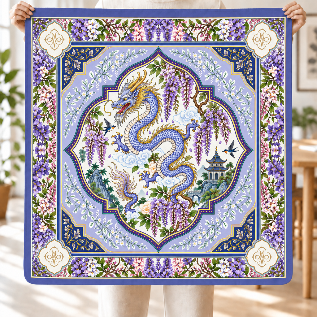 The Wisteria Arbor Mahjong Mat