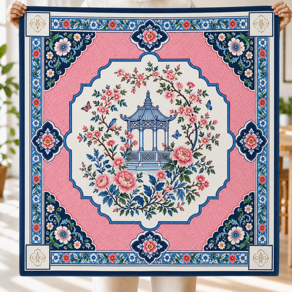 The Blossom Lattice Mahjong Mat