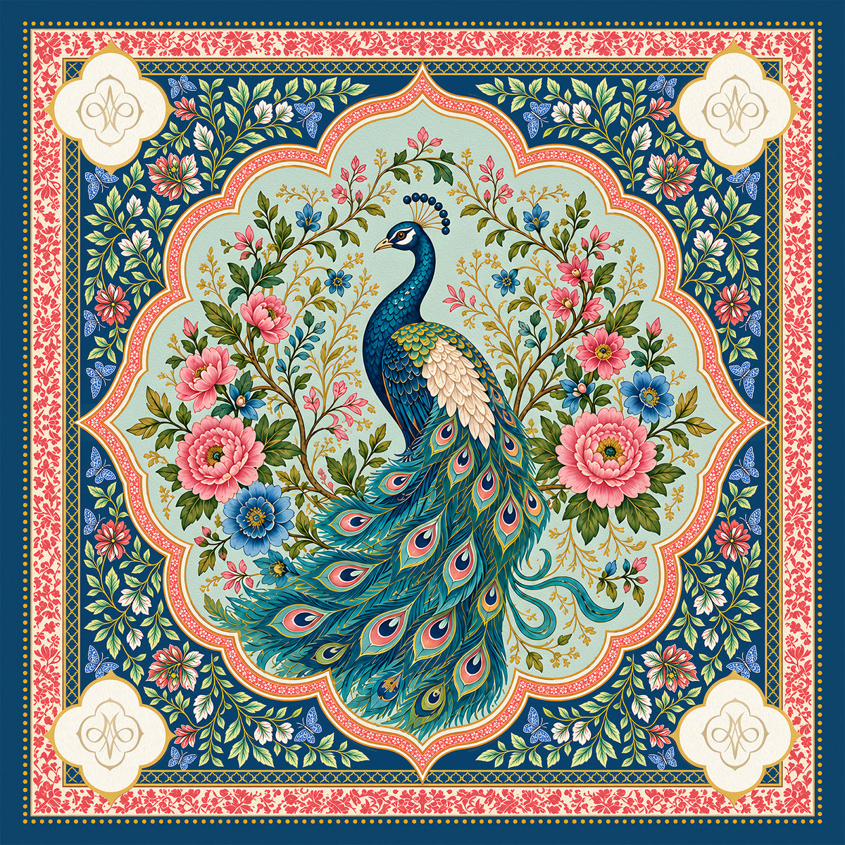 Peacock Terrace Mahjong Mat