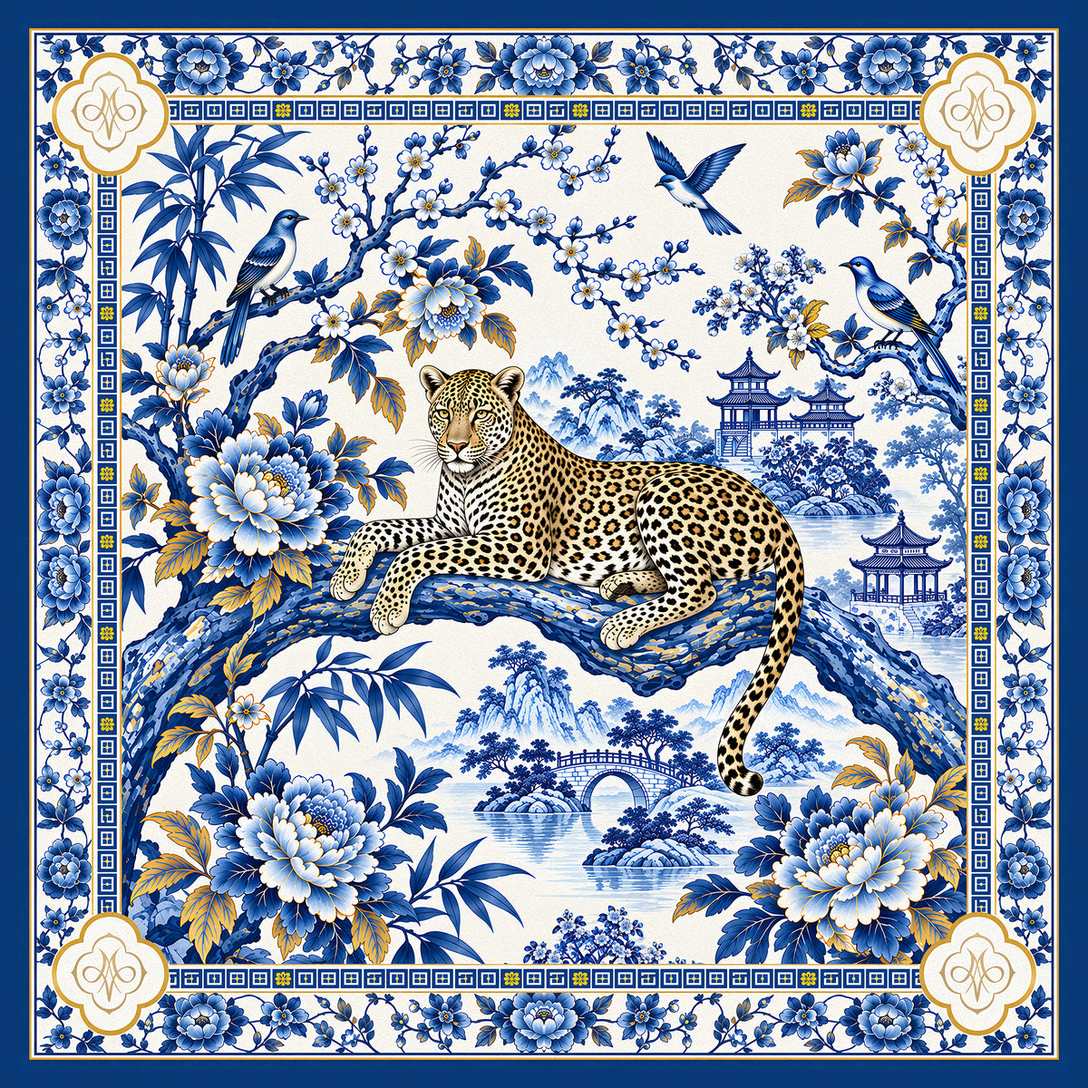 The Blossom Overlook Mahjong Mat