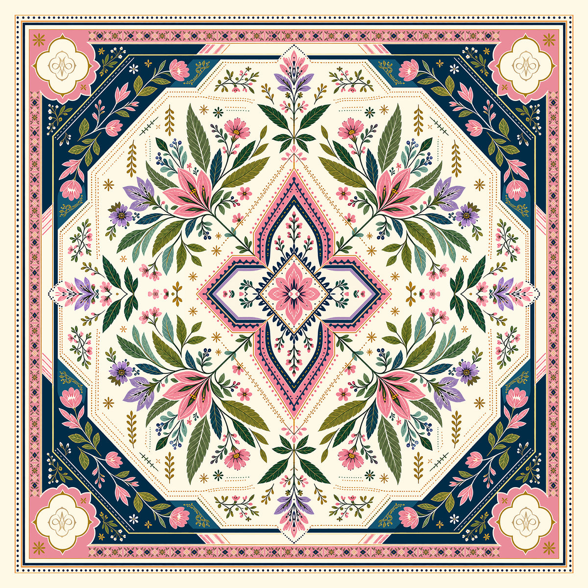 The Lily Court Mahjong Mat
