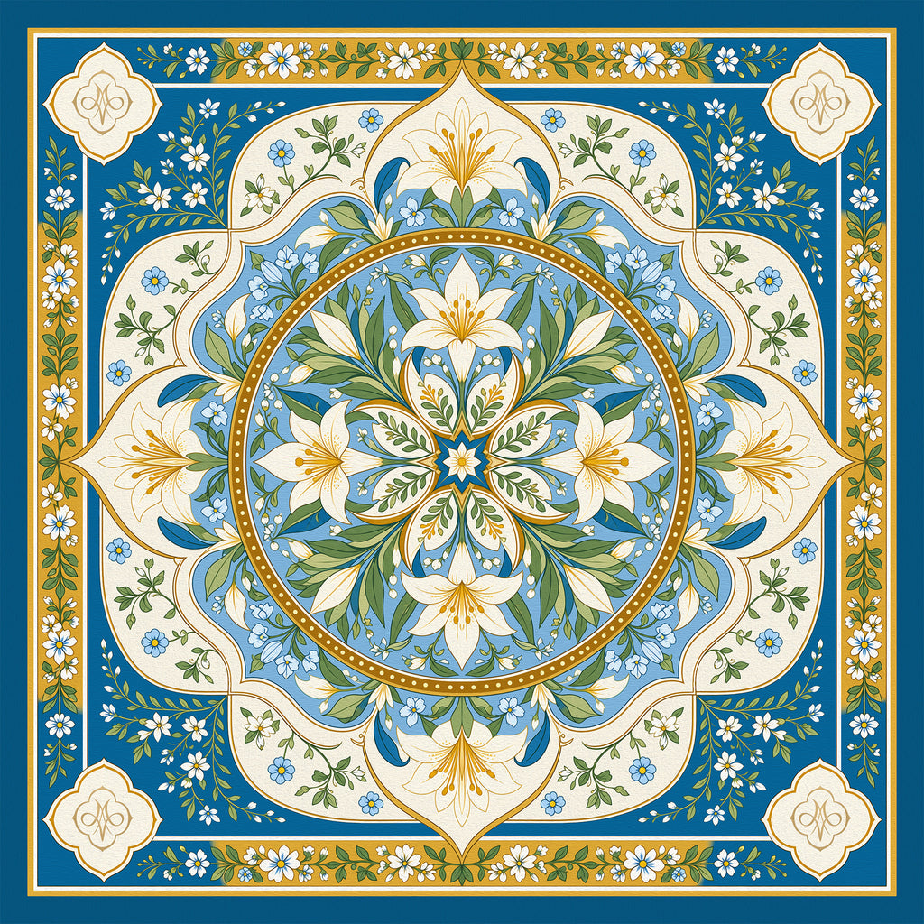 The Lily Rotunda 31.5" 3mm Neoprene Mahjong Mat