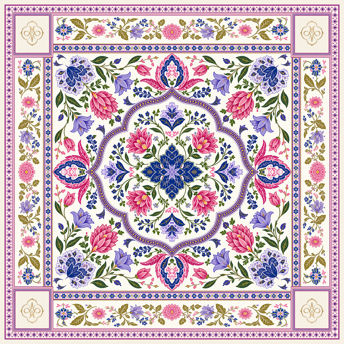 The Lotus Courtyard Mahjong Mat