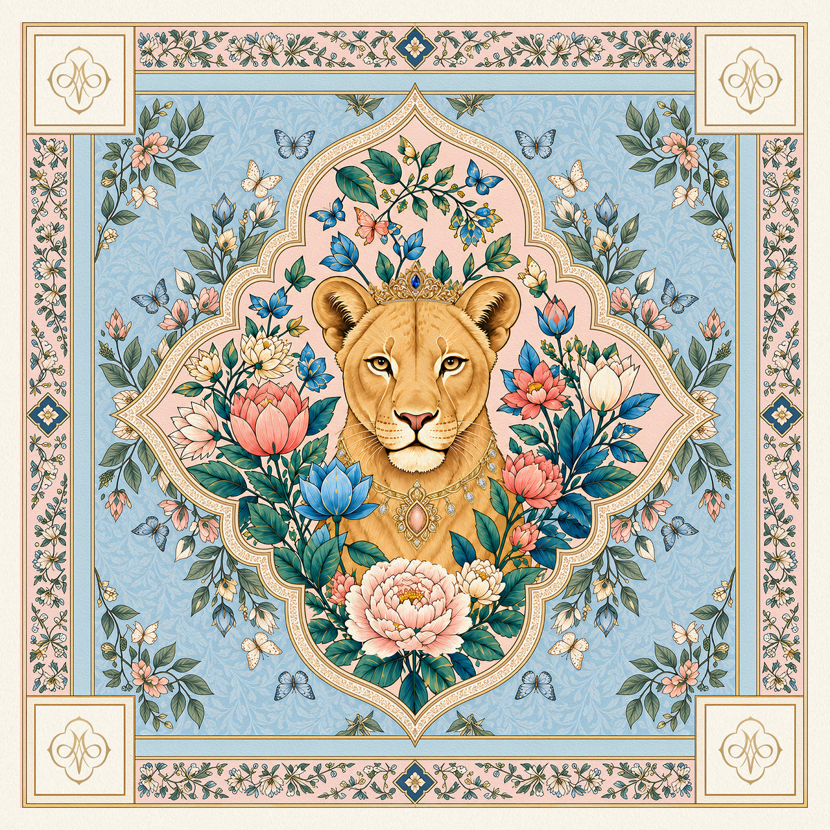 The Peony Court Mahjong Mat