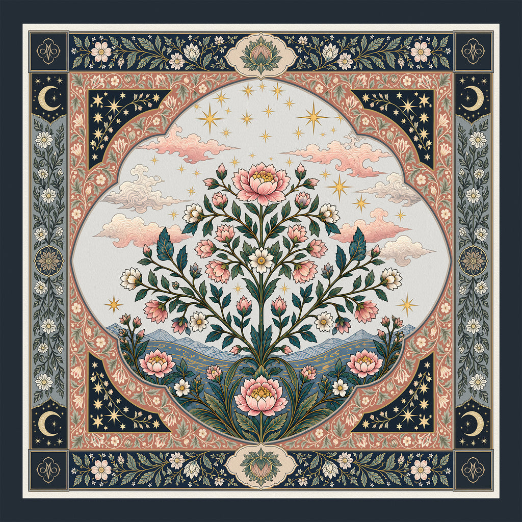 The Starlit Grove Mahjong Mat