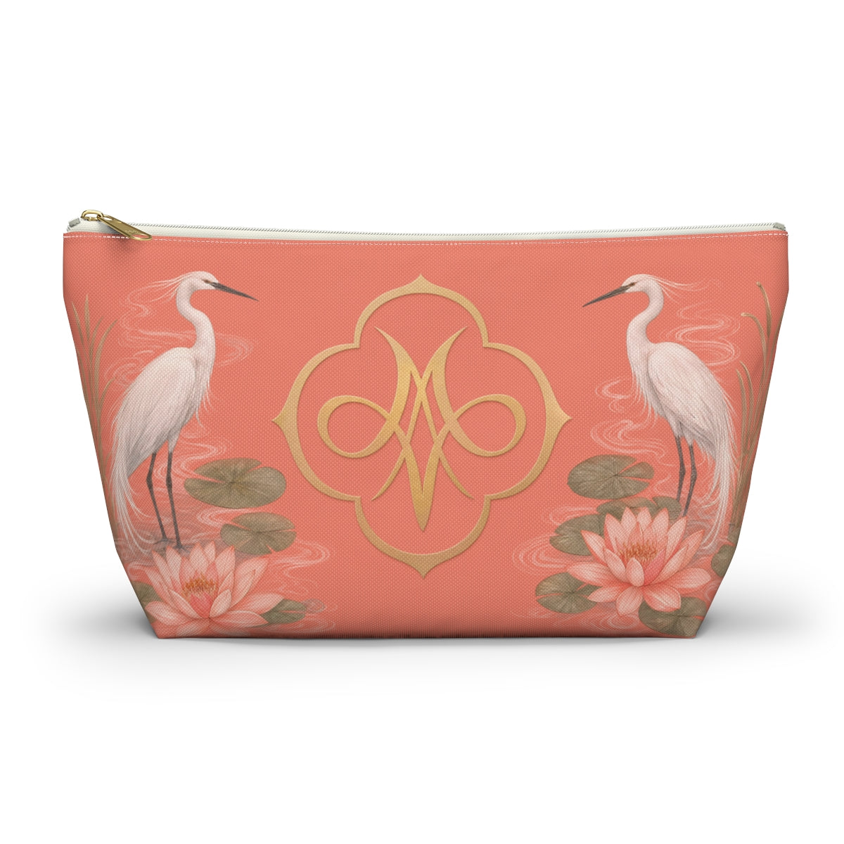 Coral Herons Tile Bag