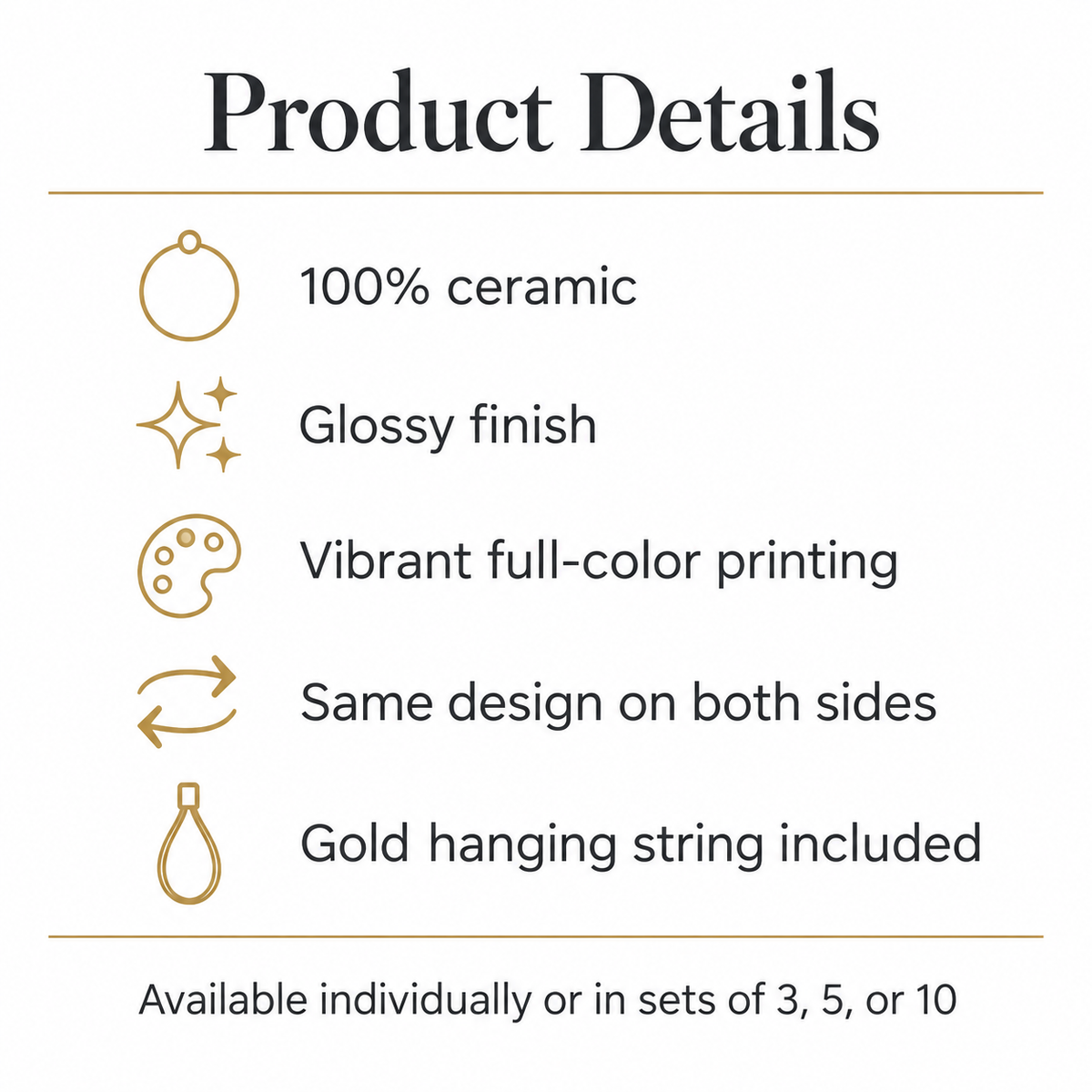 Pink Koi I Love Mahjong 3" Double Sided Ceramic Christmas Tree Ornament
