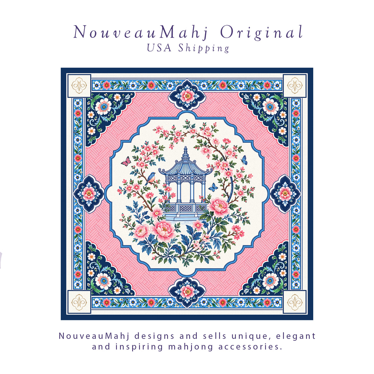 The Blossom Lattice Mahjong Mat