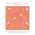 Coral Herons Mahjong Mat