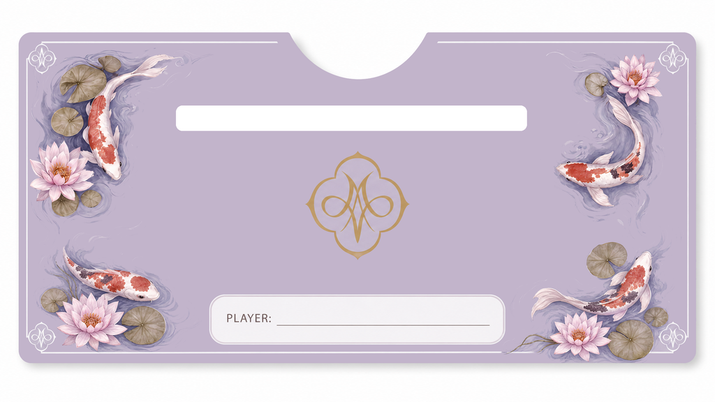 Lavender Koi Card Line Finders (Set of 4)