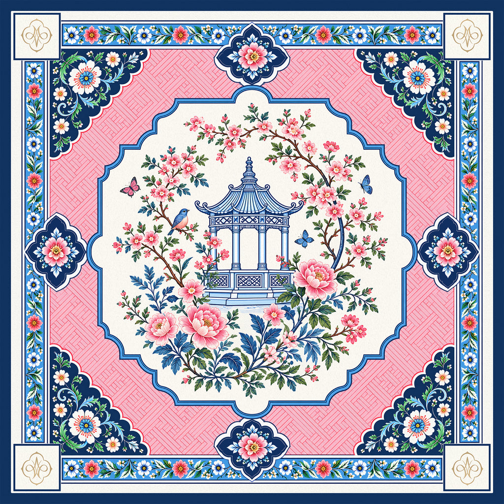 The Blossom Lattice Mahjong Mat