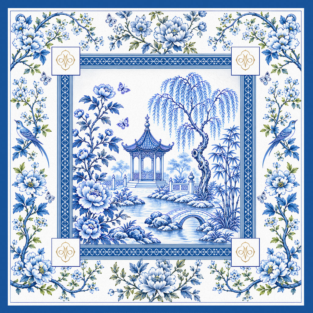The Willow Bridge Mahjong Mat