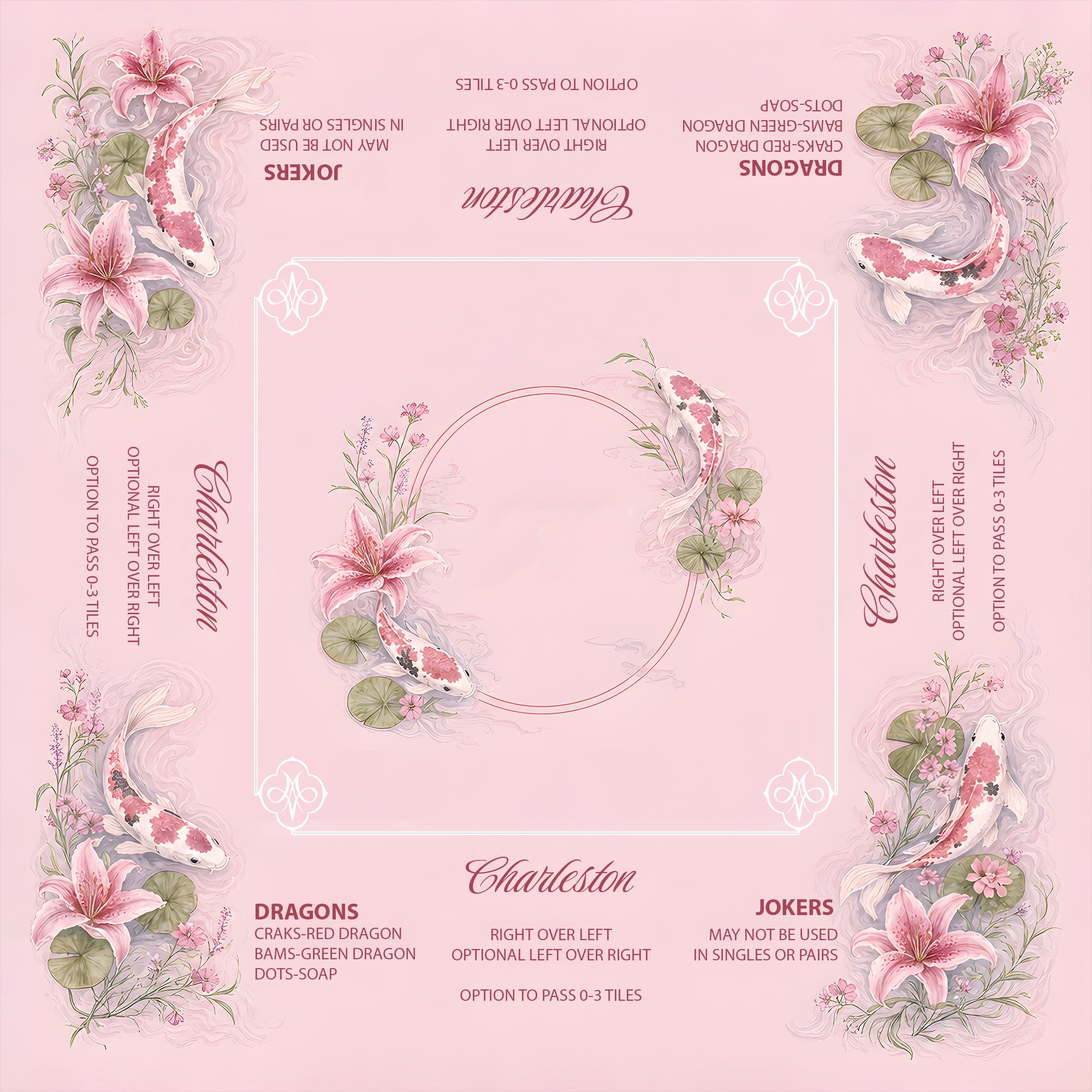 Pink Koi and Lilies collection artwork